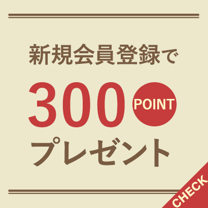 新規会員登録で500ポイントプレゼント